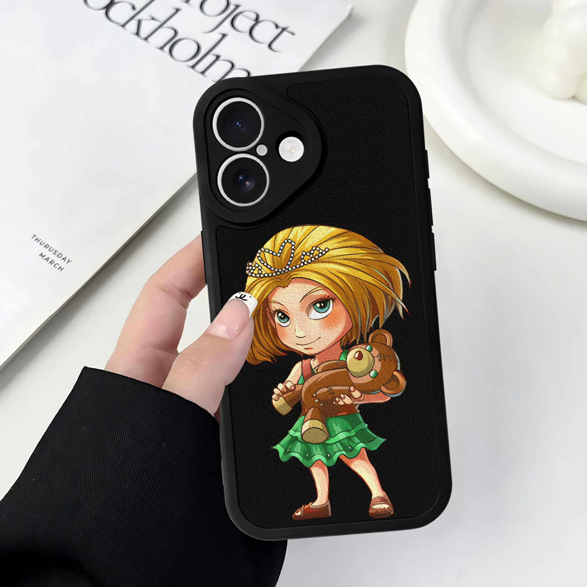 （画像用） リーグ・オブ・レジェンド League of Legends LOL 【iPhone 16シリーズ対応】シリコンスマホケース（レザー調） 材質：シリコン